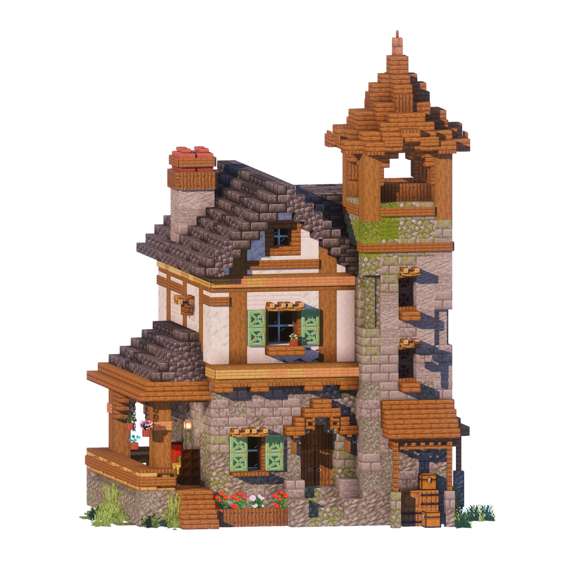 Shutter Cottage - Minecraft House - Lye's Workshop