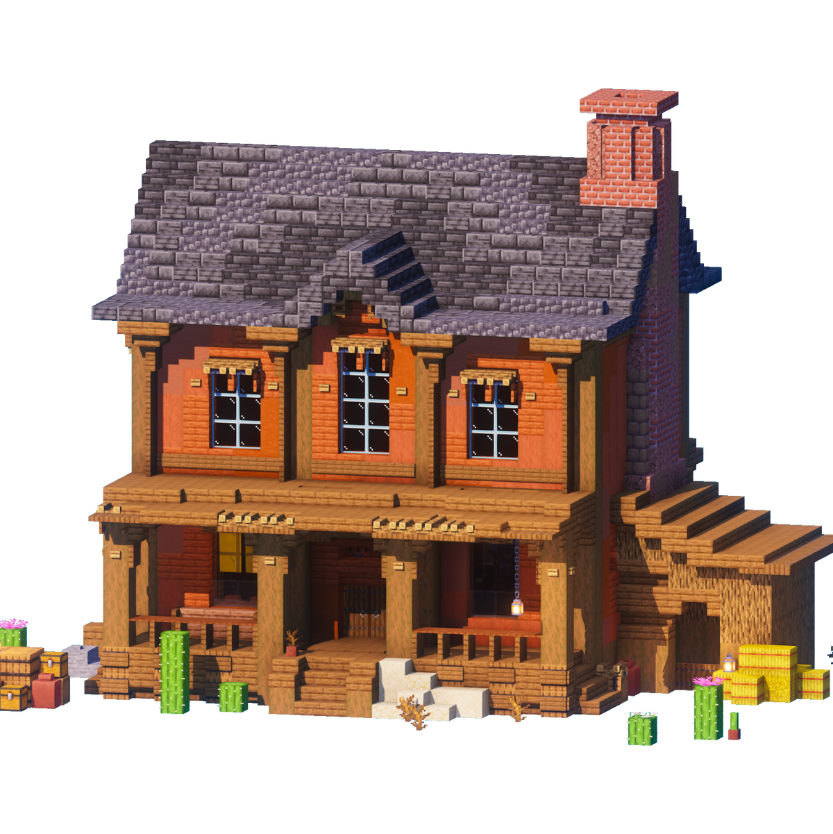 Sundown Ranch - Minecraft Western House - Lye's Workshop