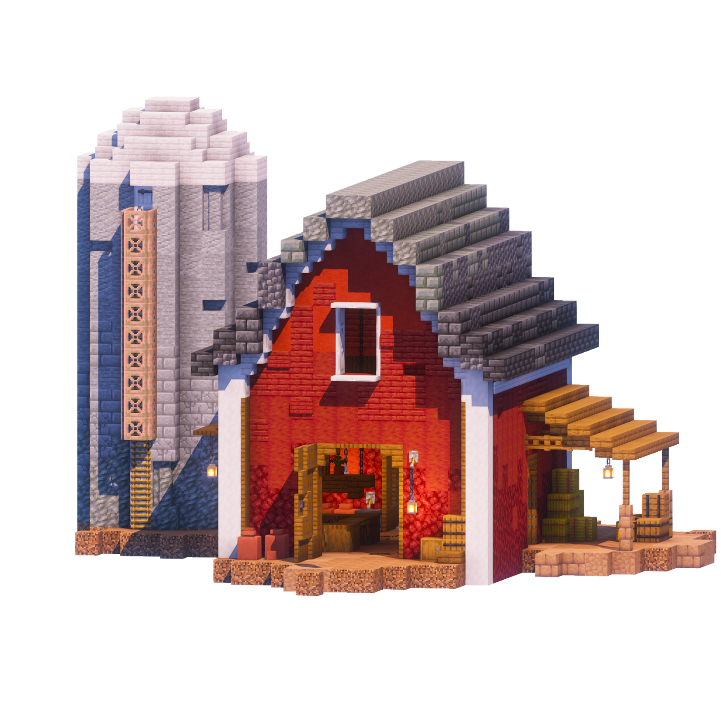 The Red Barn - Minecraft Build - Lye's Workshop