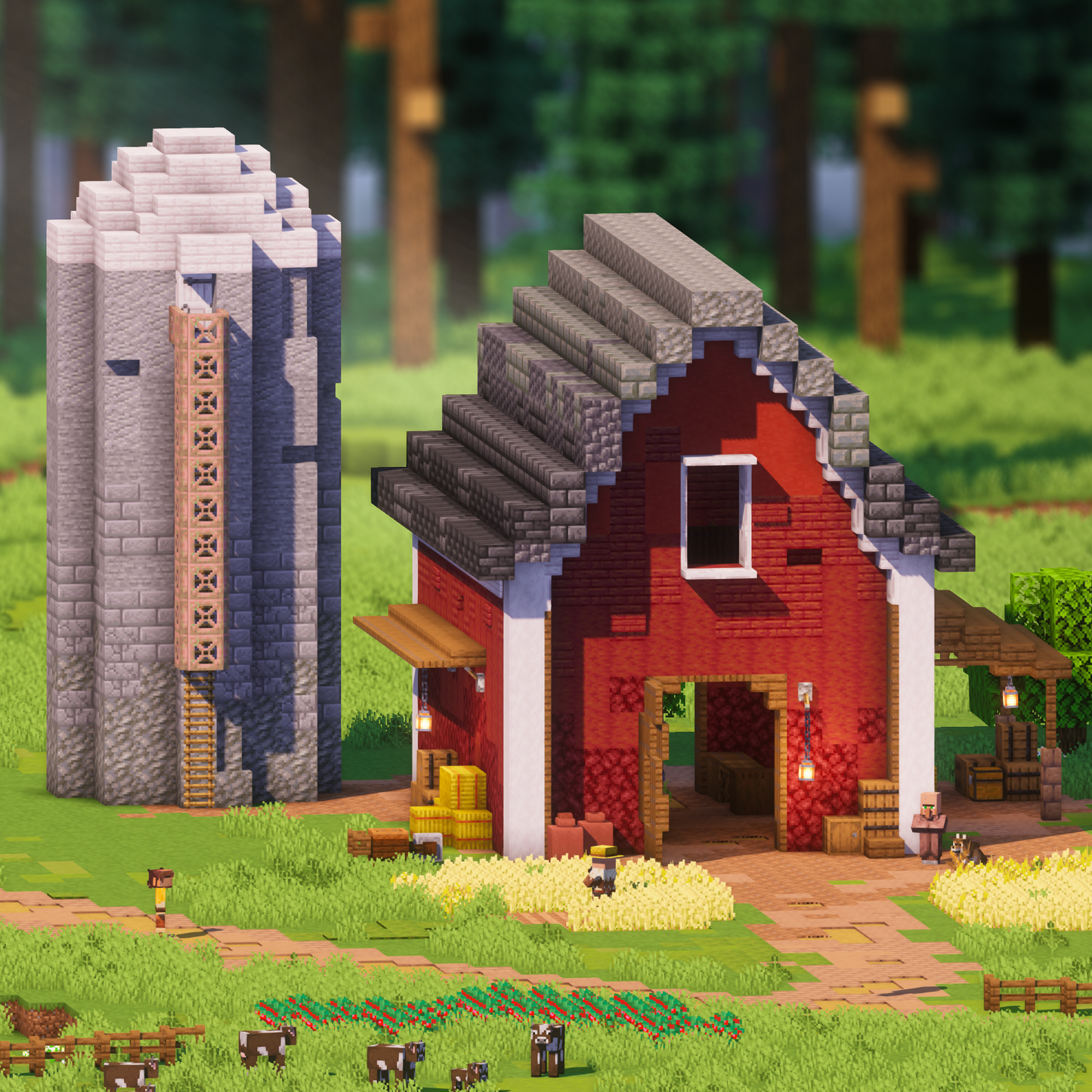 The Red Barn - Minecraft Build - Lye's Workshop