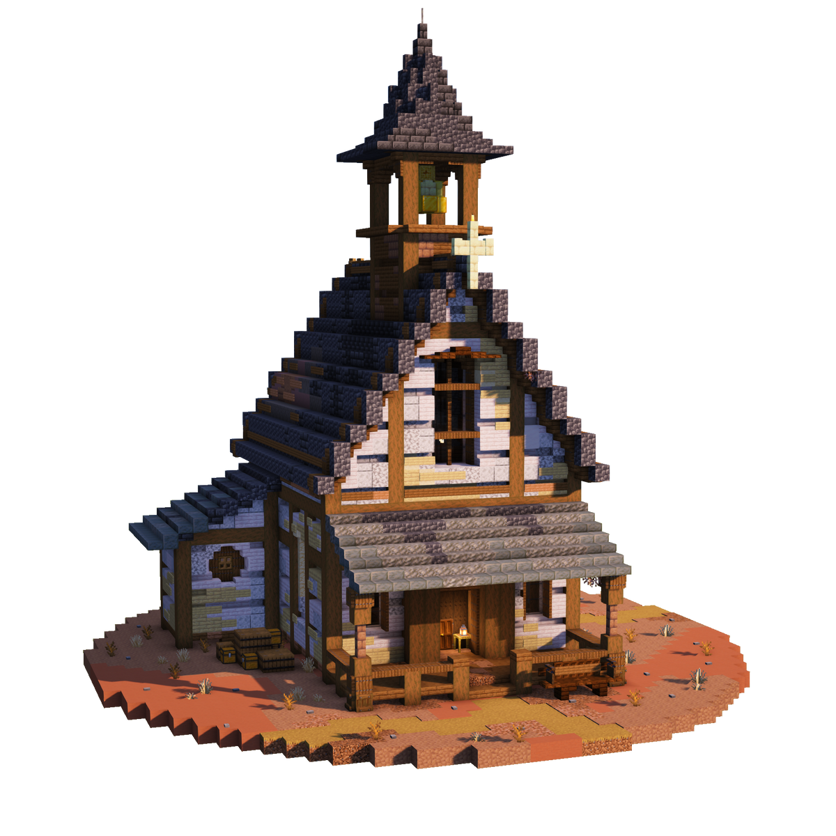 Wild Western Chapel - Minecraft Build