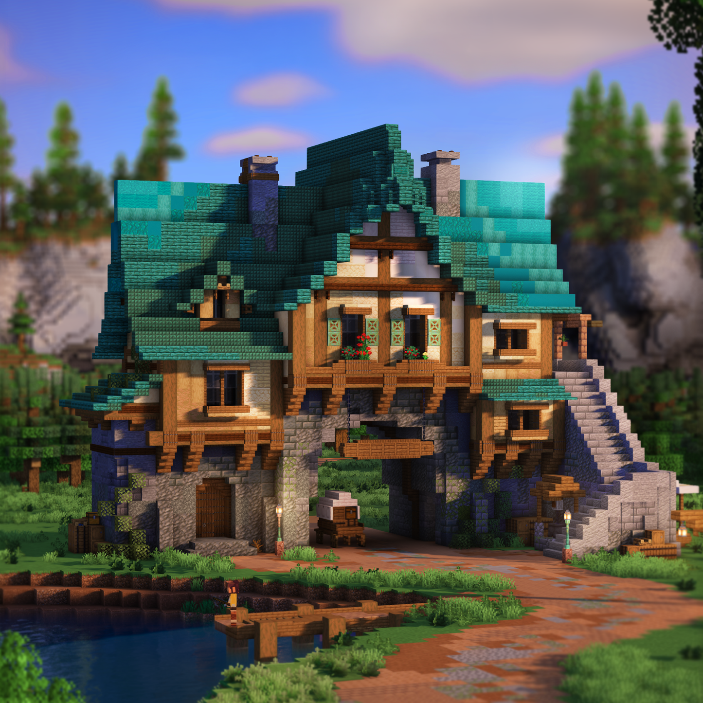 Lakeside House - Minecraft House