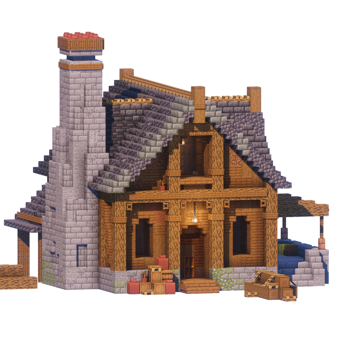 Lumberjack Cabin - Minecraft House - Lye's Workshop