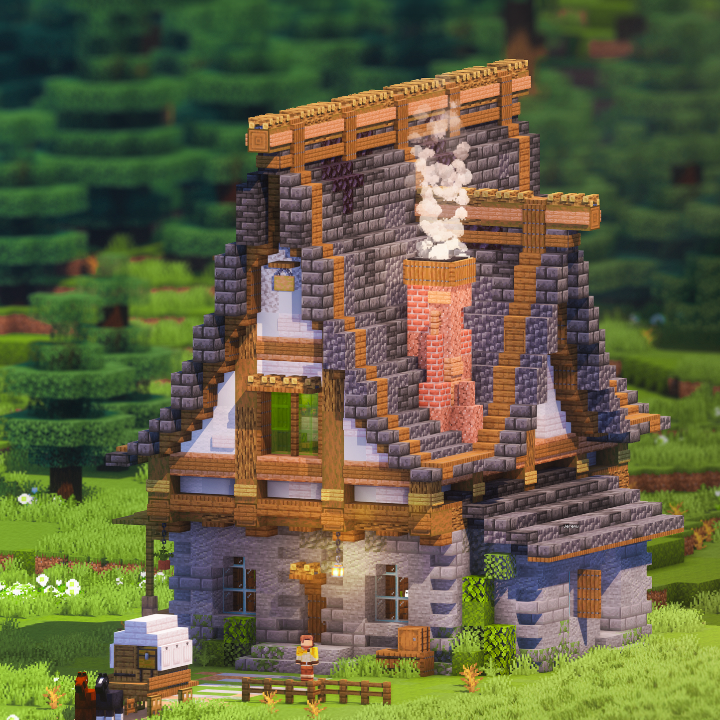 Old Slate Cottage - Minecraft House - Lye's Workshop