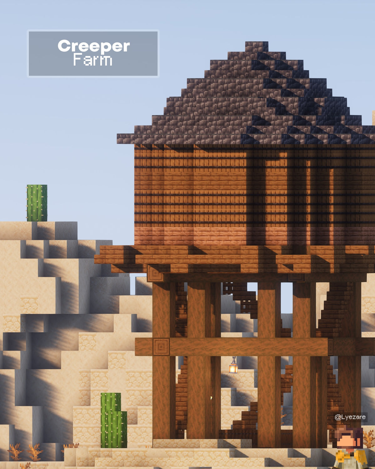 Pumpkin farm of the Western Water Tower Minecraft creeper farm