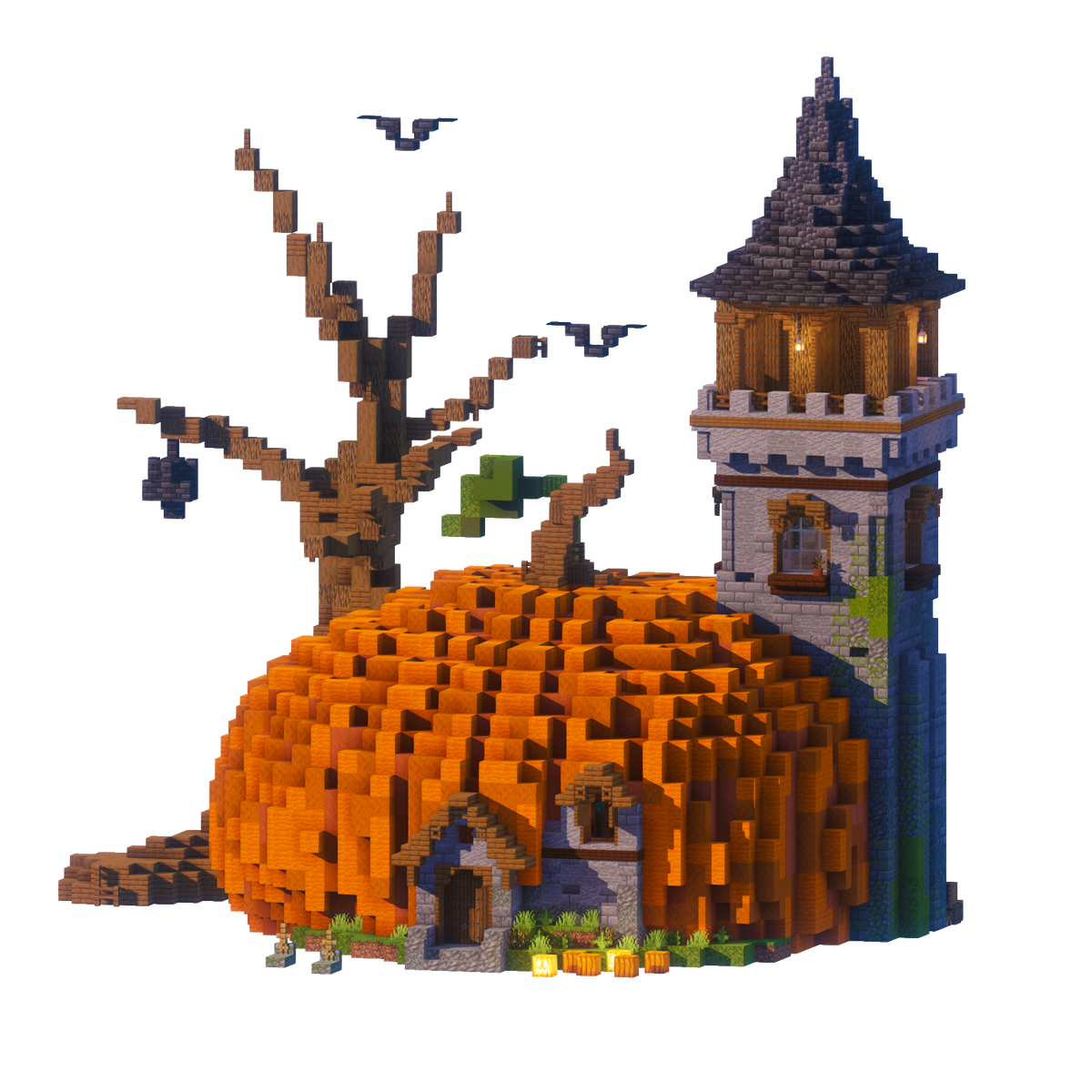 Pumpkin House - Minecraft Halloween Build - Lye's Workshop