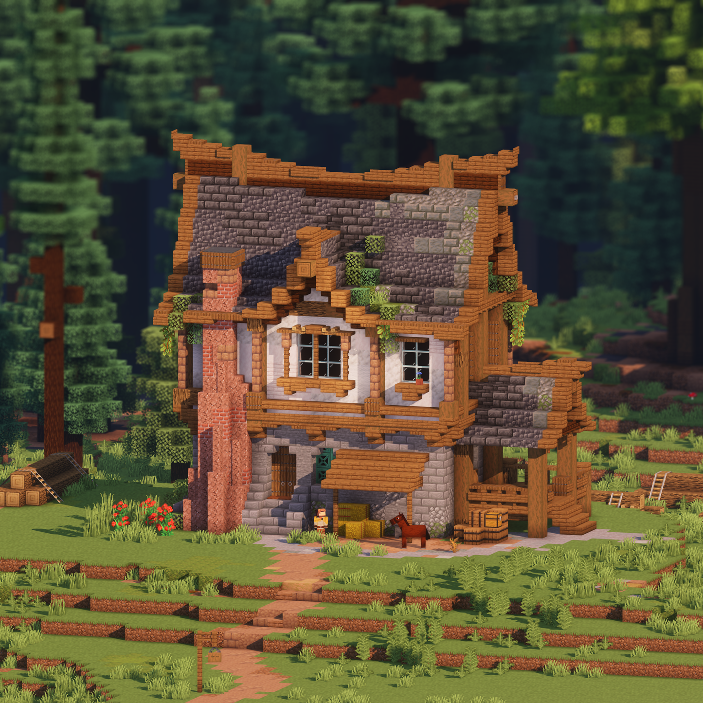 Spruceview Hearth - Minecraft House - Lye's Workshop