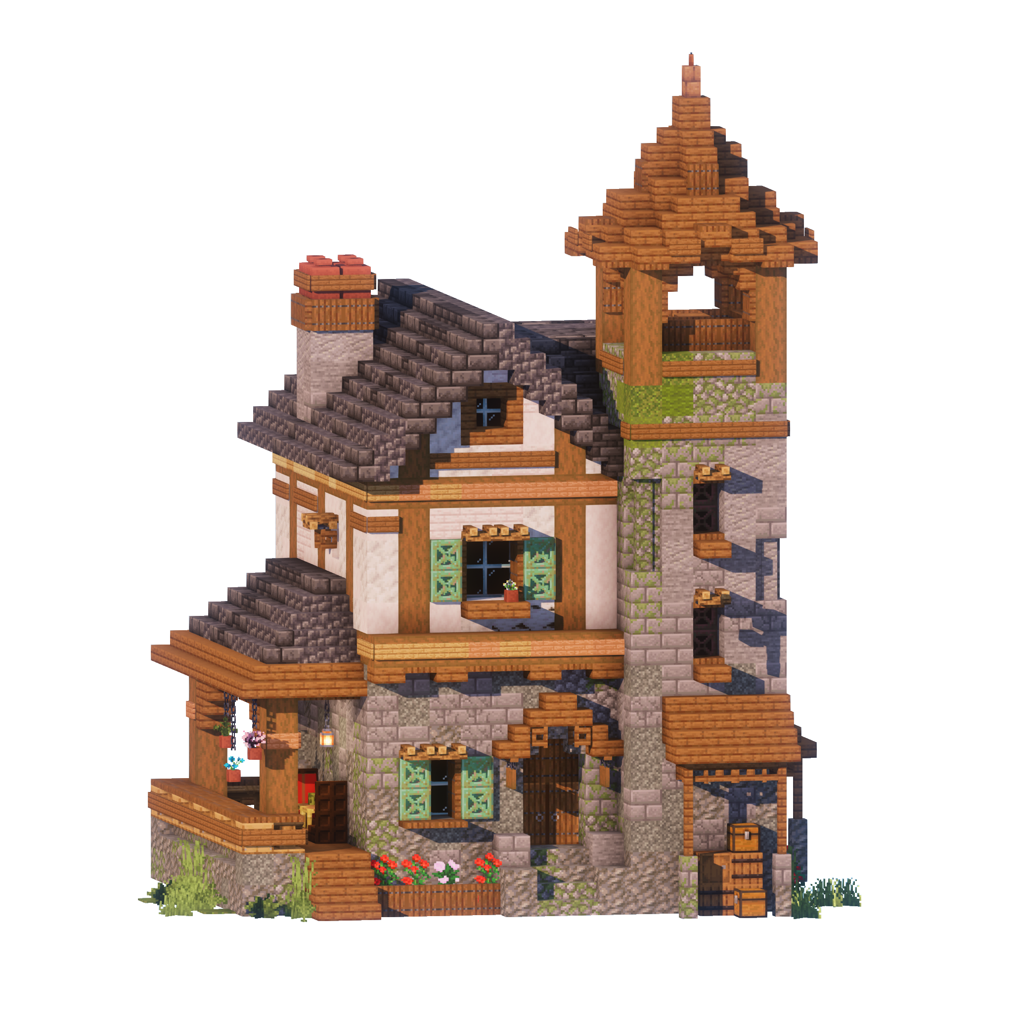 Shutter Cottage - Minecraft House – Lye's Workshop