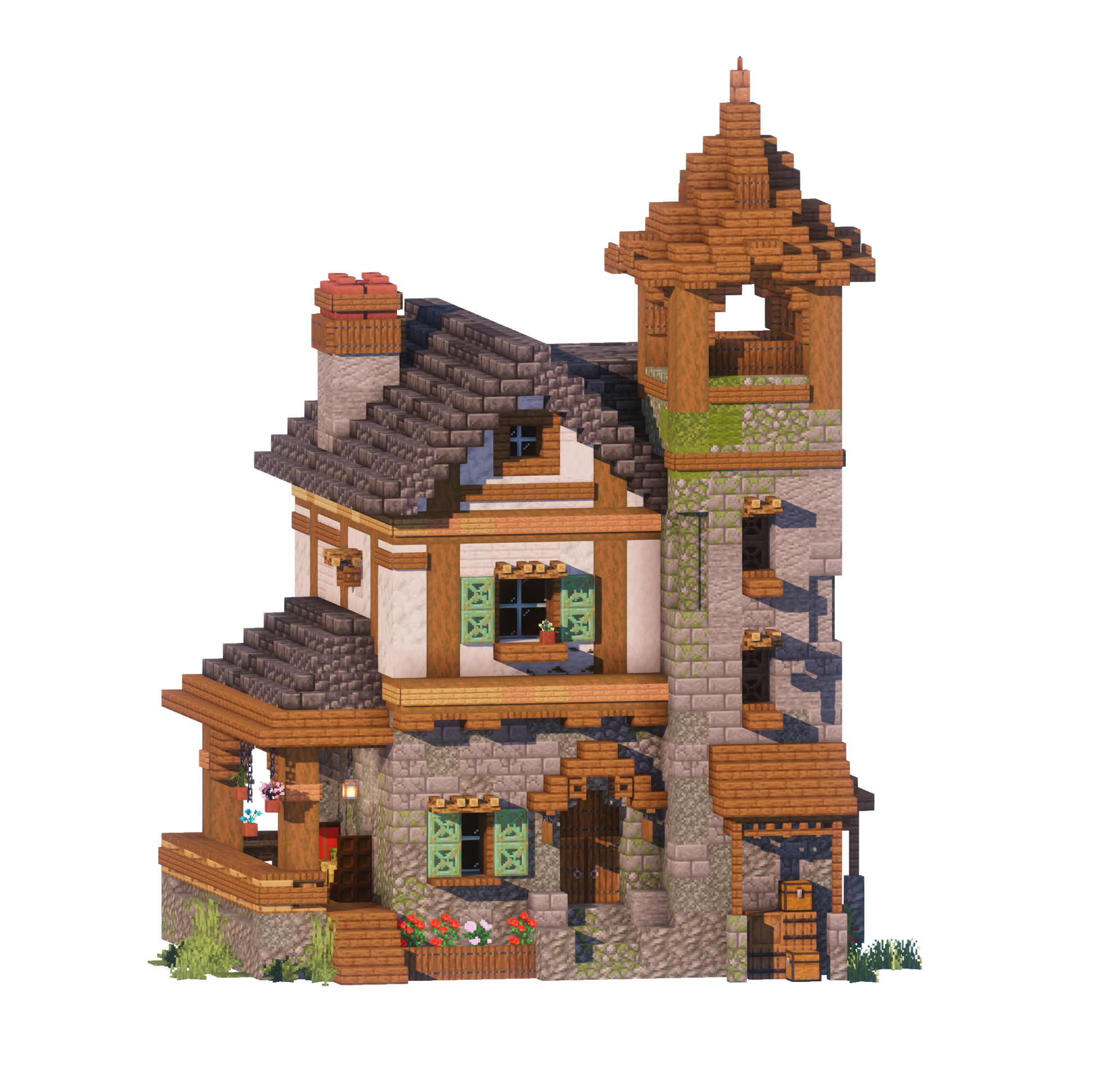 Shutter Cottage - Minecraft House - Lye's Workshop