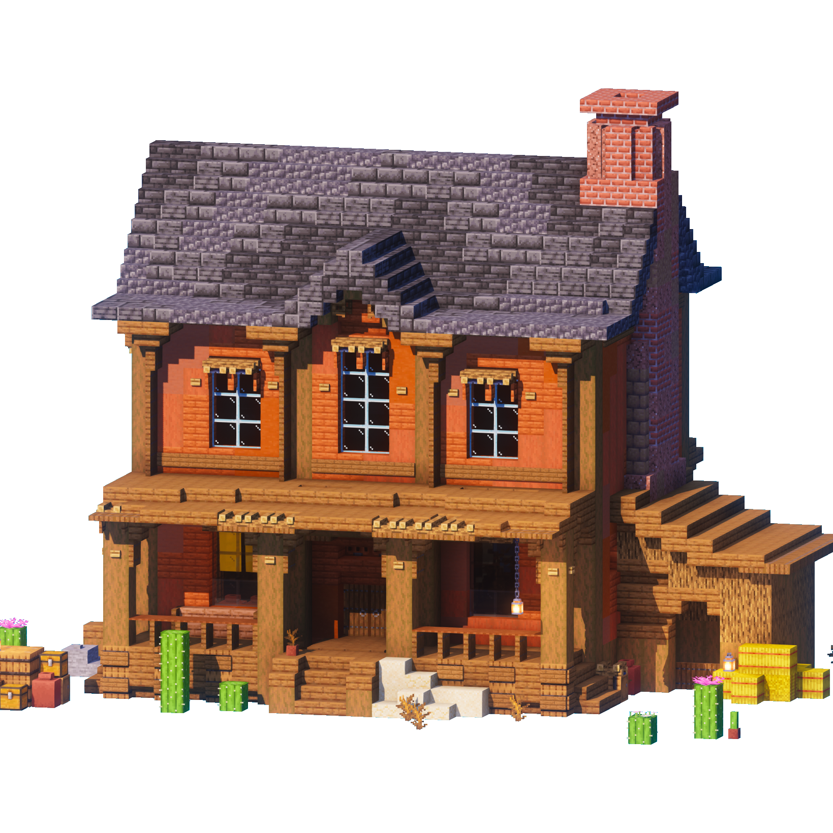 Sundown Ranch - Minecraft Western House - Lye's Workshop