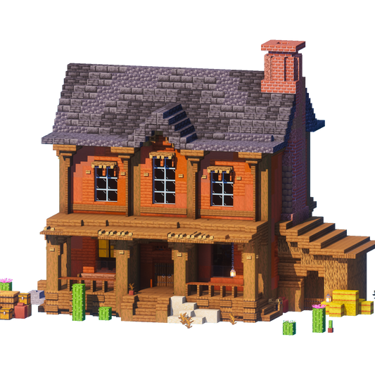 Sundown Ranch - Minecraft Western House - Lye's Workshop