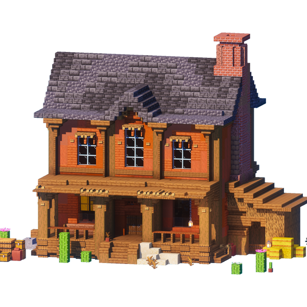 Sundown Ranch - Minecraft Western House – Lye's Workshop