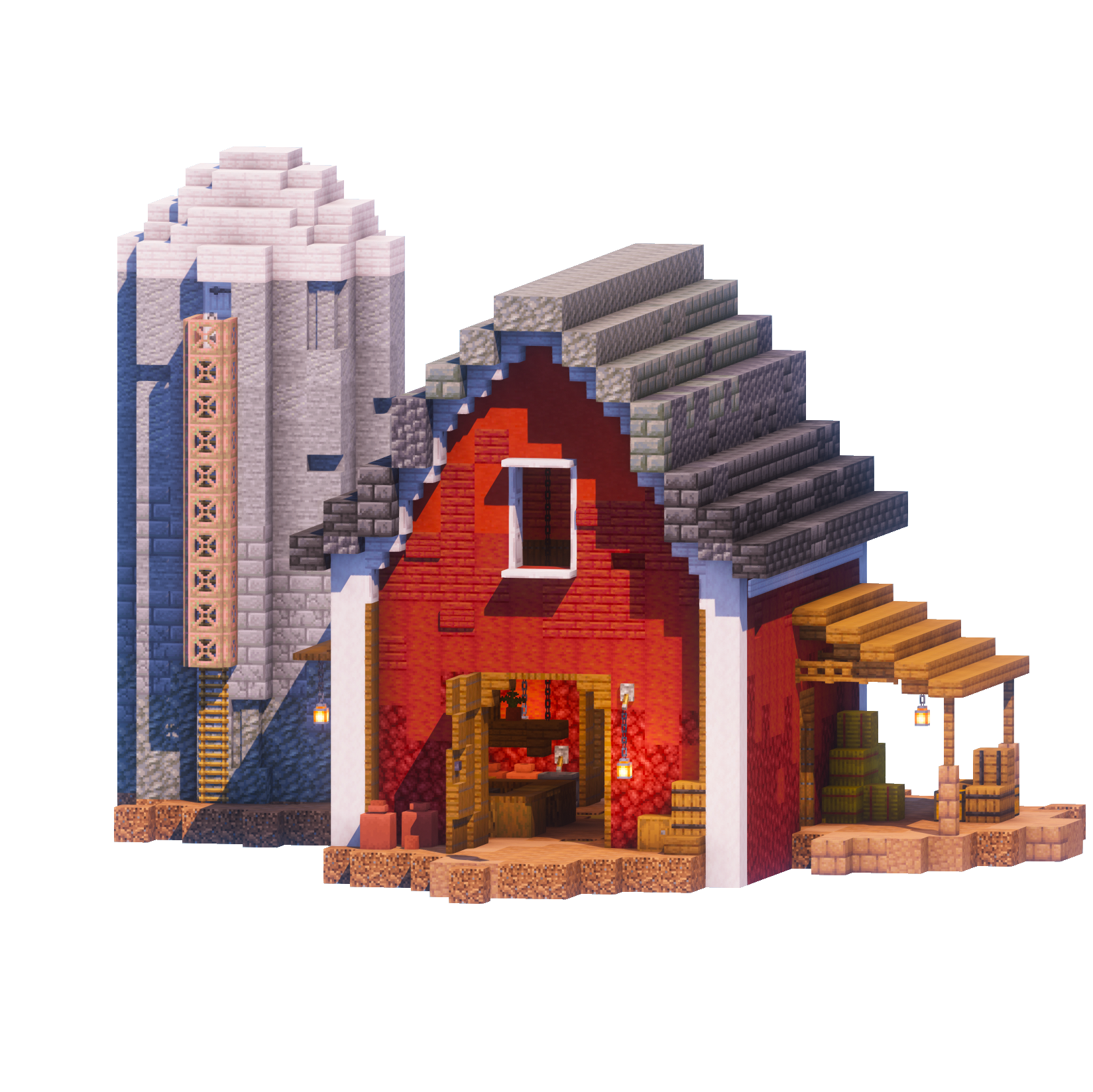 The Red Barn - Minecraft Build - Lye's Workshop