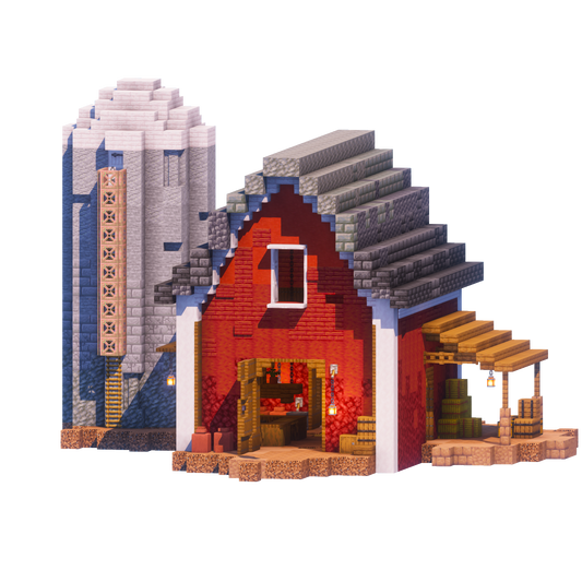 The Red Barn - Minecraft Build - Lye's Workshop