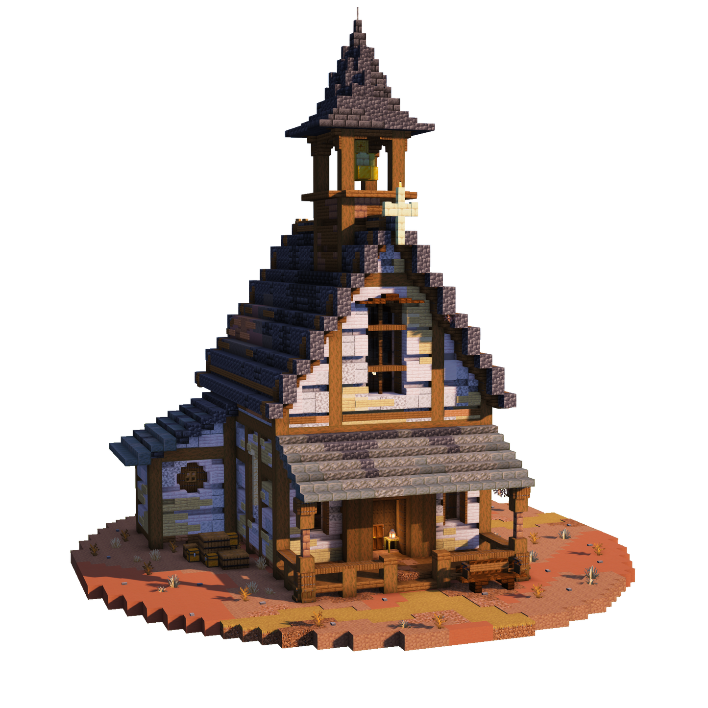 Wild Western Chapel - Minecraft Build