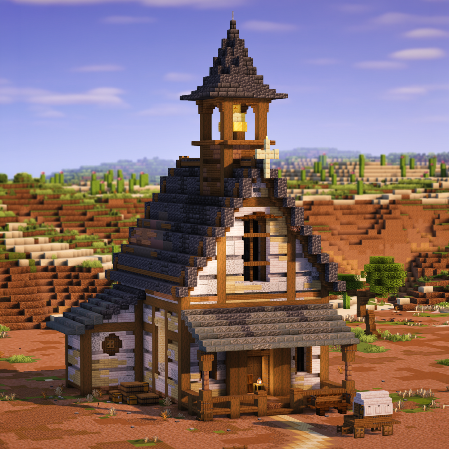 Wild Western Chapel - Minecraft Build