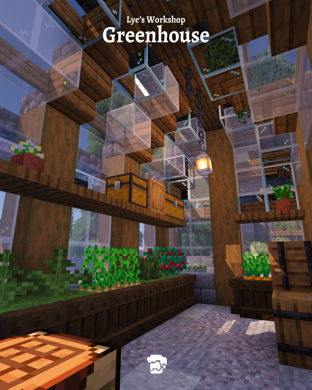Greenhouse of the Evergreen Mansion Minecraft survival base