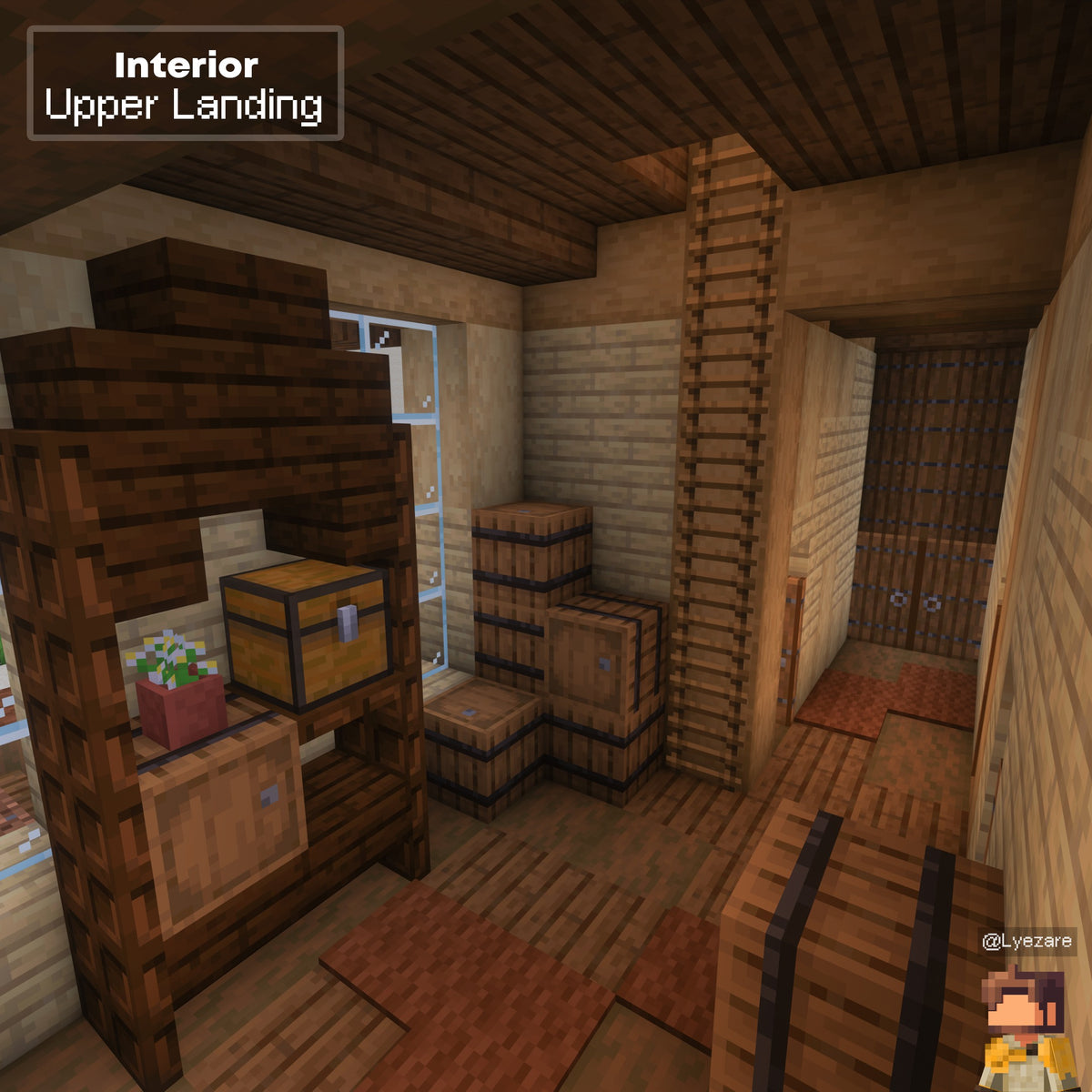 Landing inside the Western Saloon Minecraft saloon