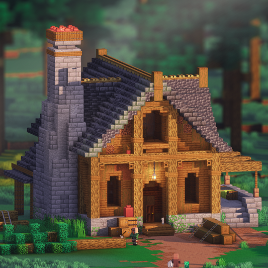 Lumberjack Cabin - Minecraft House - Lye's Workshop