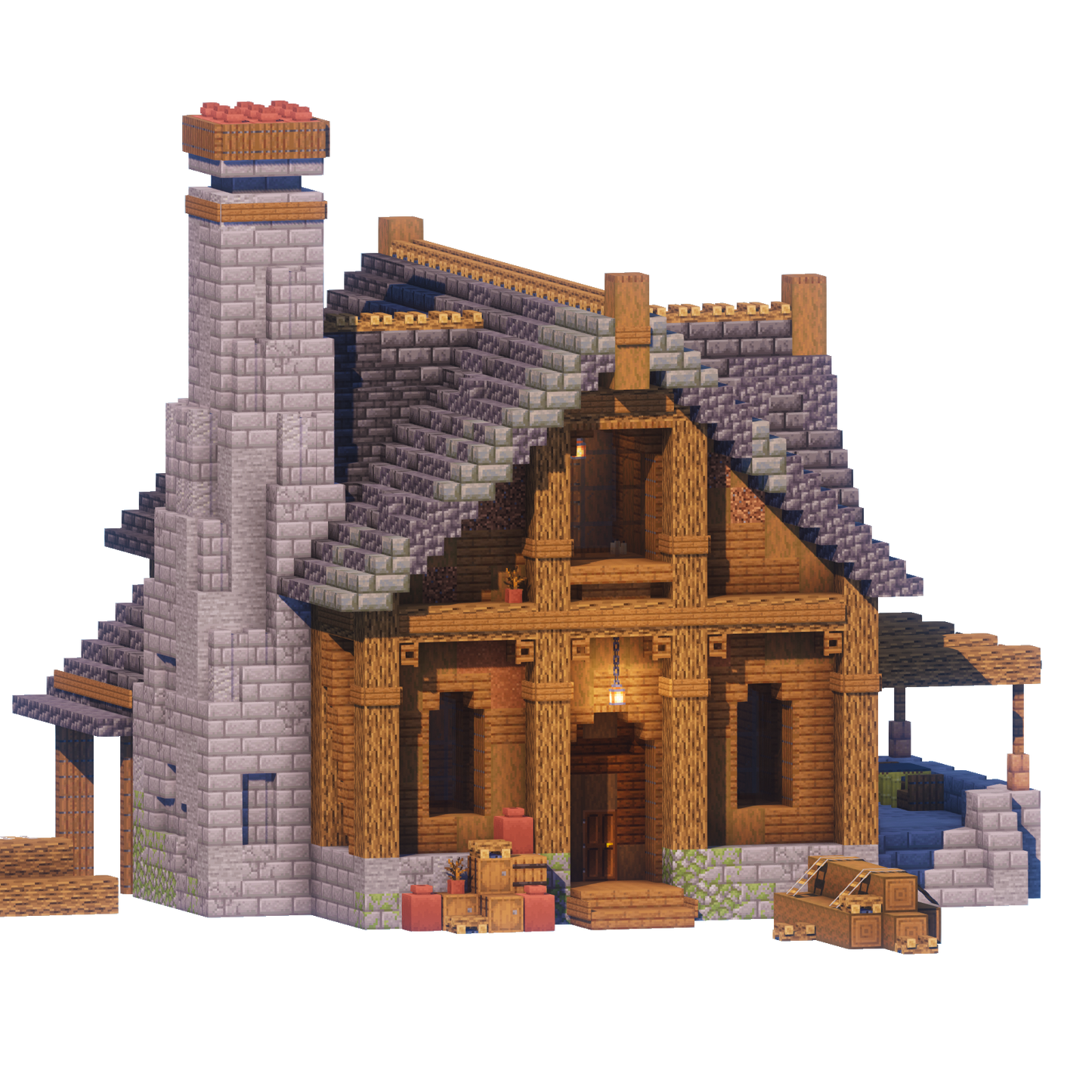 Lumberjack Cabin - Minecraft House - Lye's Workshop