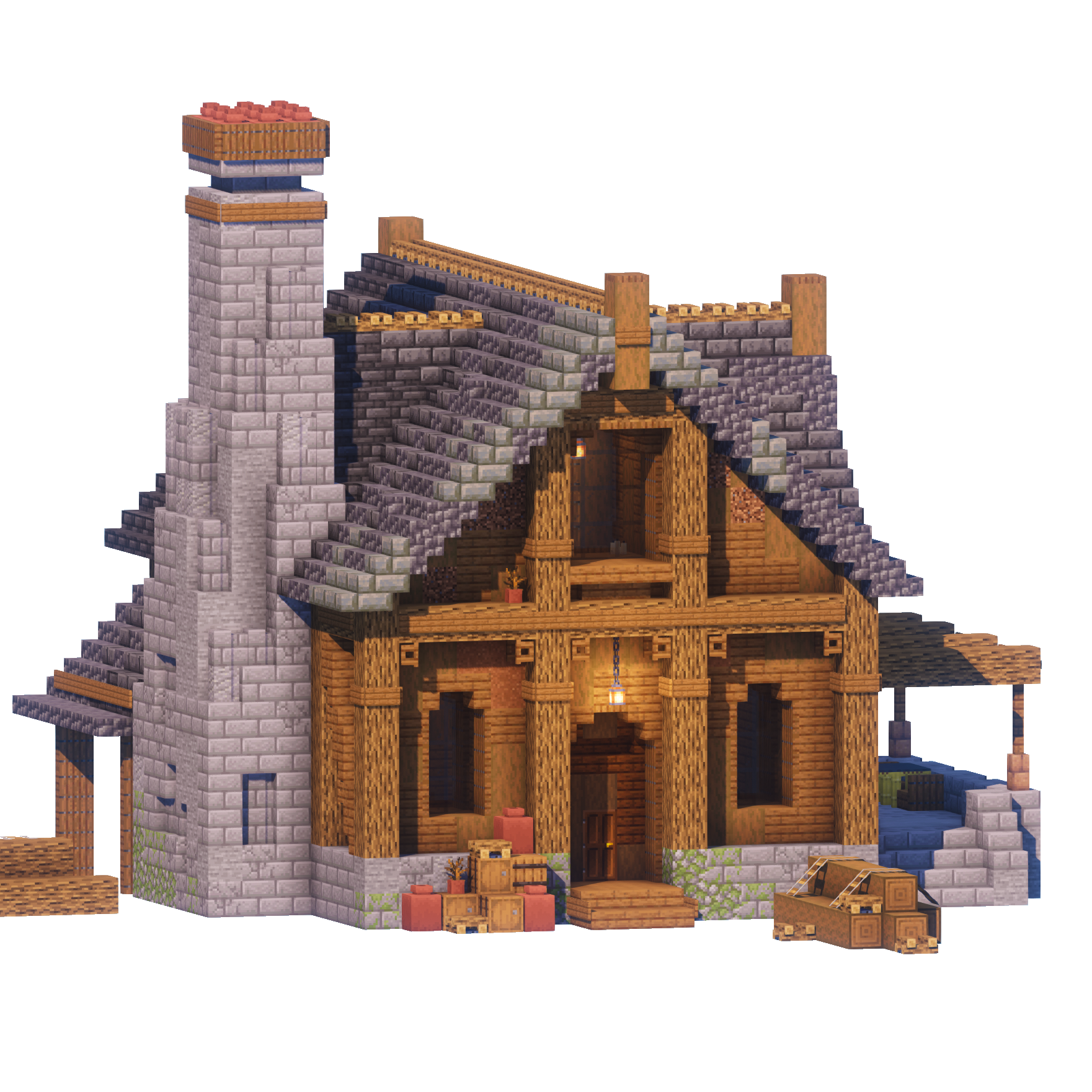 Lumberjack Cabin - Minecraft House - Lye's Workshop