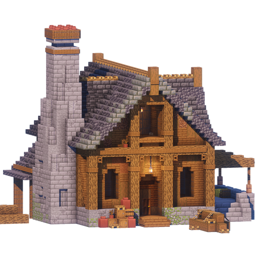 Lumberjack Cabin - Minecraft House - Lye's Workshop