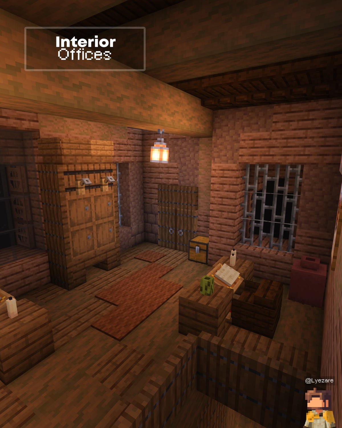 Office inside the Western Jail Minecraft jail