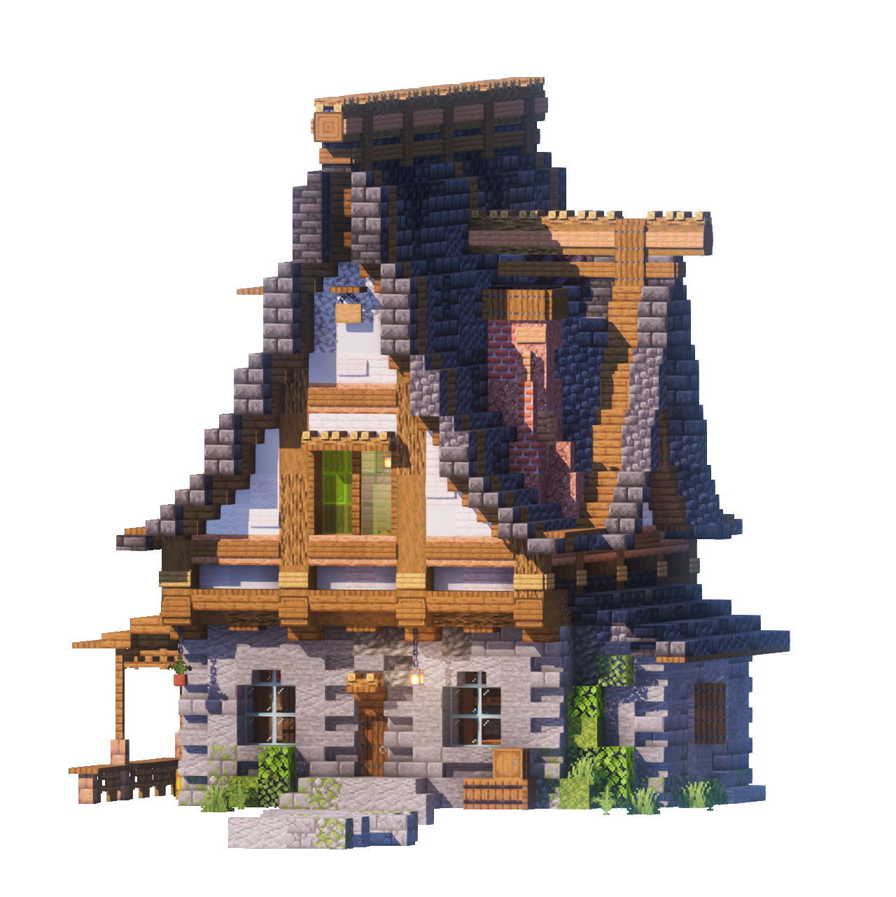 Old Slate Cottage - Minecraft House - Lye's Workshop