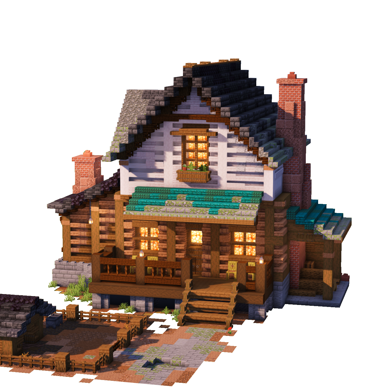 Pigkeeper's Farmhouse - Minecraft Build