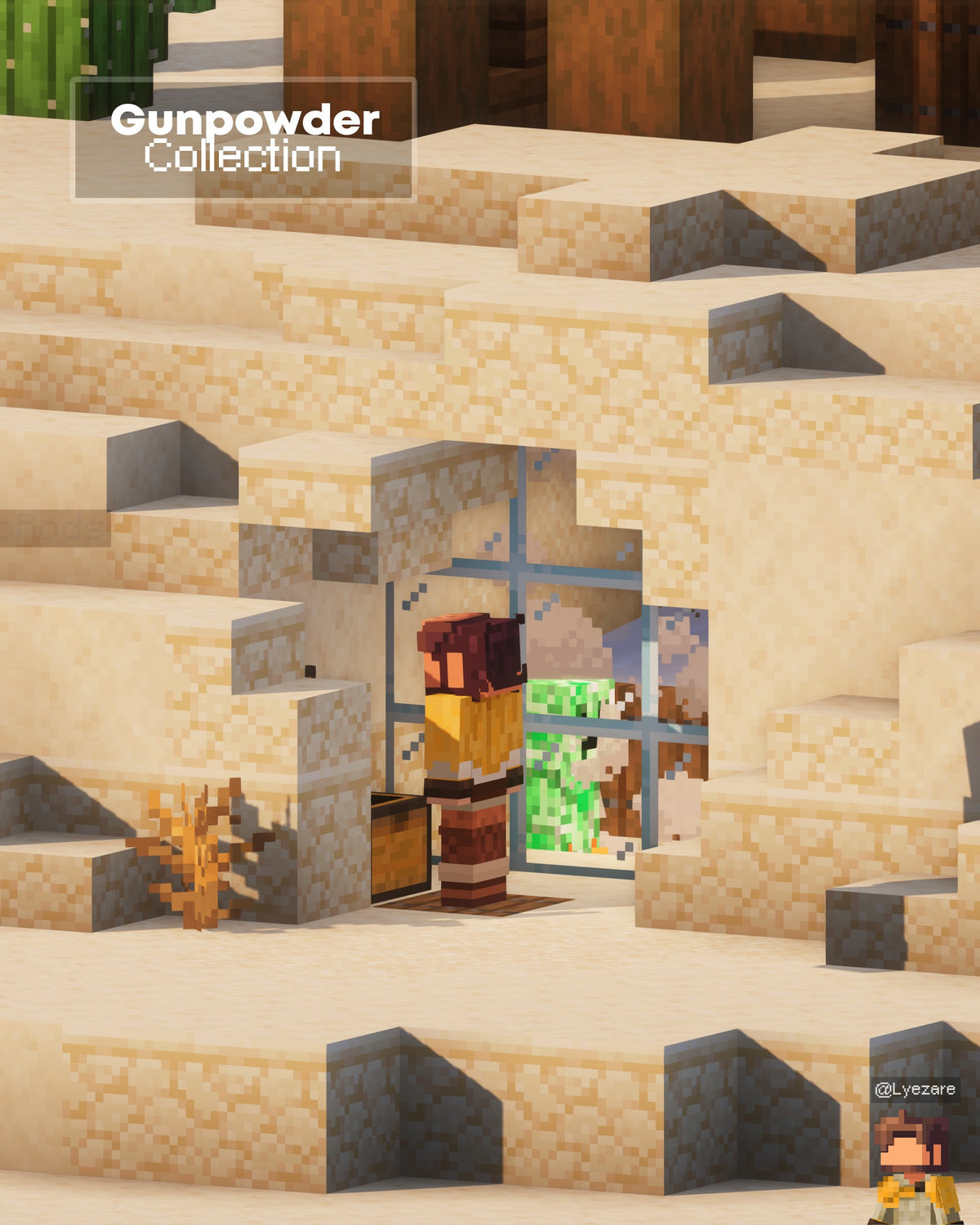 Pumpkin farm of the Western Water Tower Minecraft creeper farm