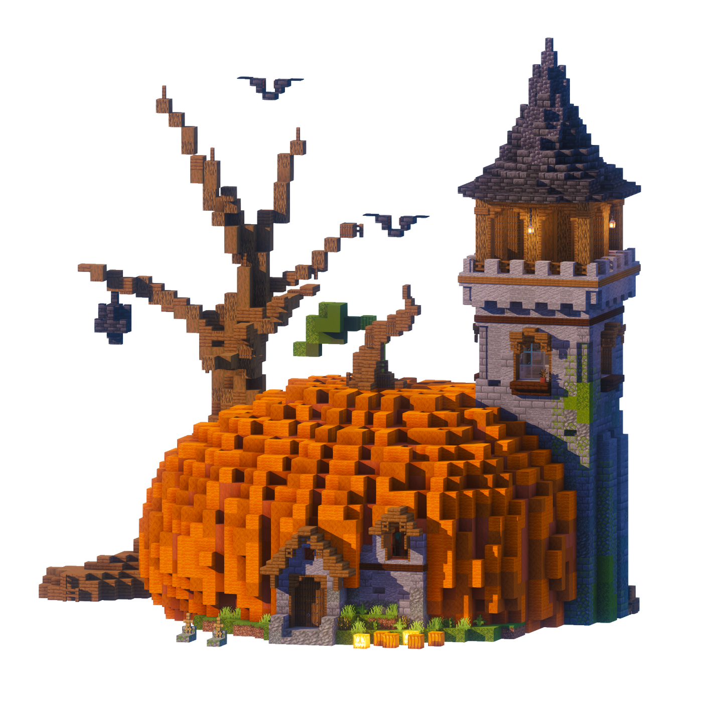 Pumpkin House - Minecraft Halloween Build - Lye's Workshop