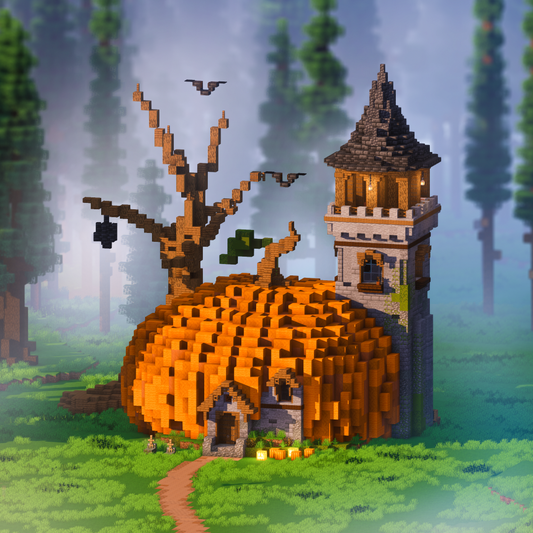 Pumpkin House - Minecraft Halloween Build - Lye's Workshop