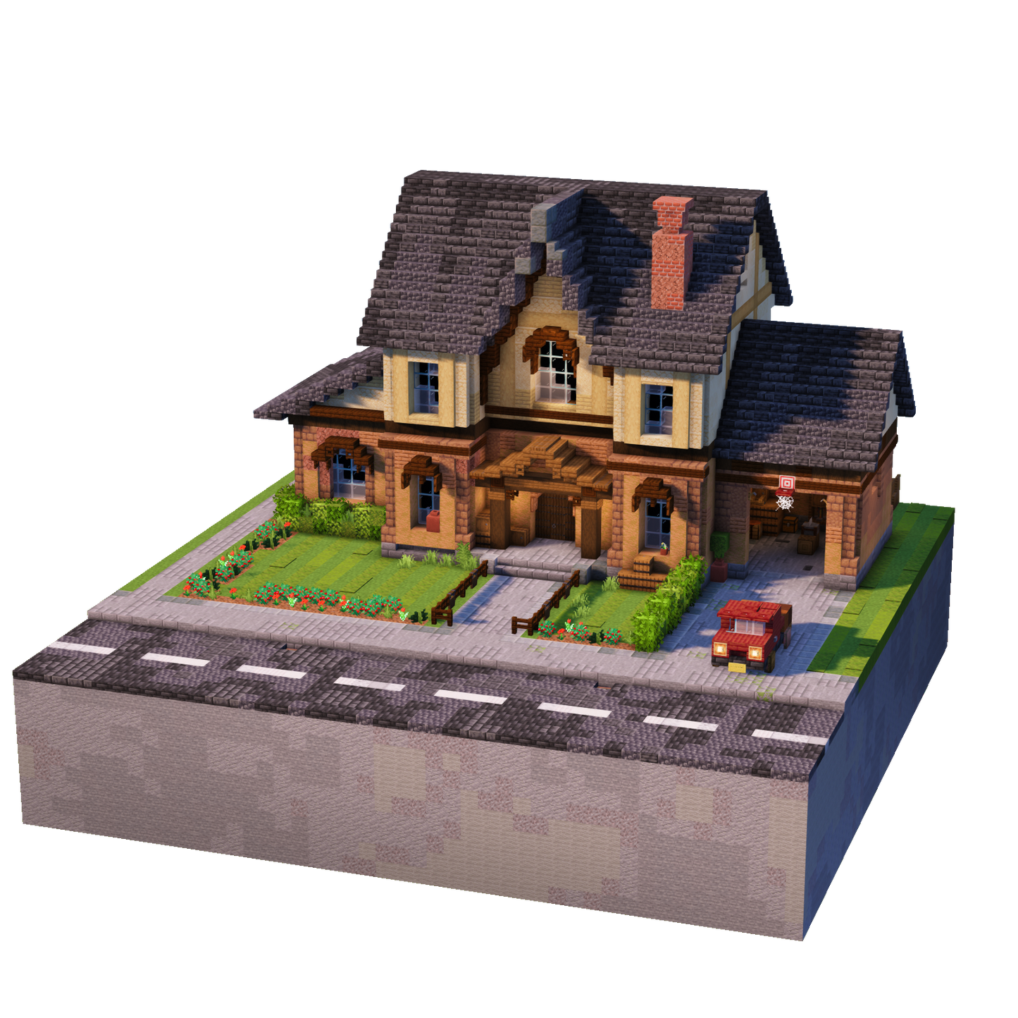 Snowfall Manor - Minecraft House