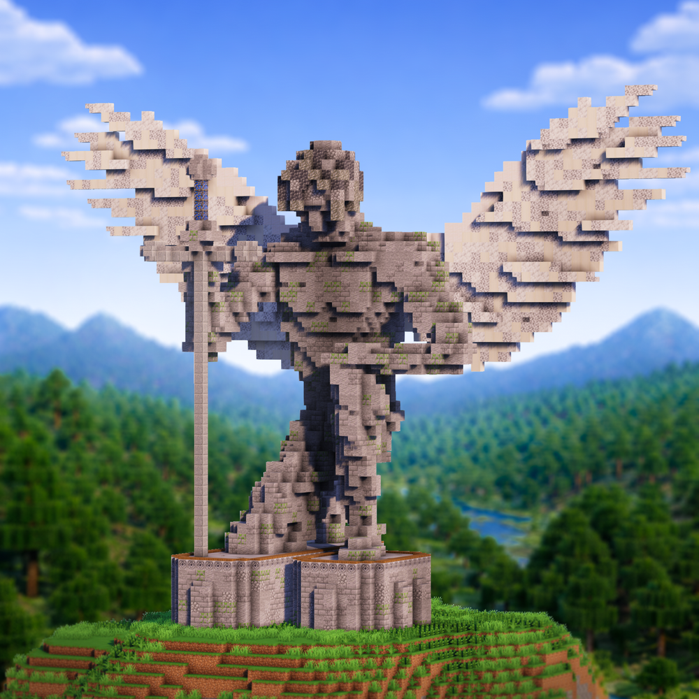 Statue of Serenity - Detailed Minecraft Build - Lye's Workshop