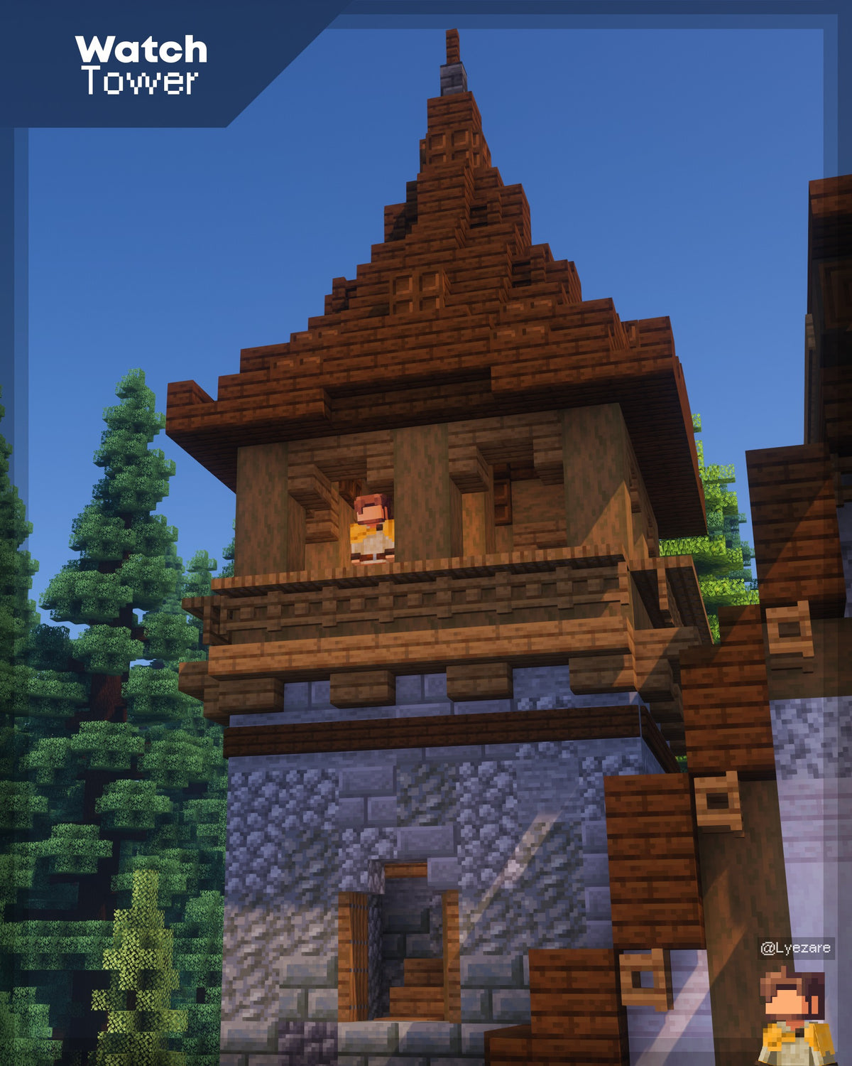 Tower of the Brindle Watch Minecraft house